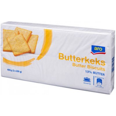 ARO Máslové sušenky 13% 2 x 200 g
