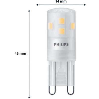 Philips LED kolíková žárovka G9 1,9W 220lm 2700K matná 6 ks - 872016930209900 – Hledejceny.cz
