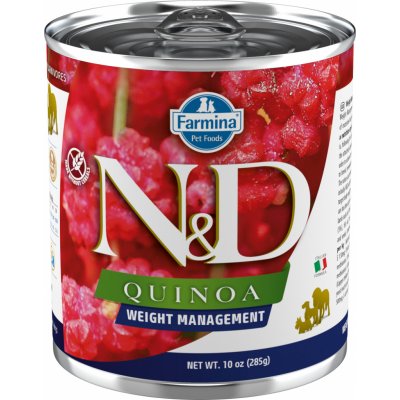 N&D Quinoa Dog Adult Weight Management Lamb & Brocolli 285 g – Hledejceny.cz