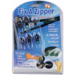 Sada náhradních jezdců k rychlé opravě zipů Varianta: černá, Balení: 1 karta – Zboží Dáma