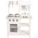 Eco Toys Dřevěná kuchyňka s příslušenstvím 85 x 60 x 30 cm bílá