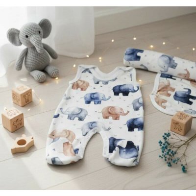 Kojenecké dupačky Slůňata srdíčka – Zboží Dáma