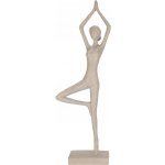 Home Styling Collection Figurka jóga Vrksasana, výška 40 cm béžová – Hledejceny.cz