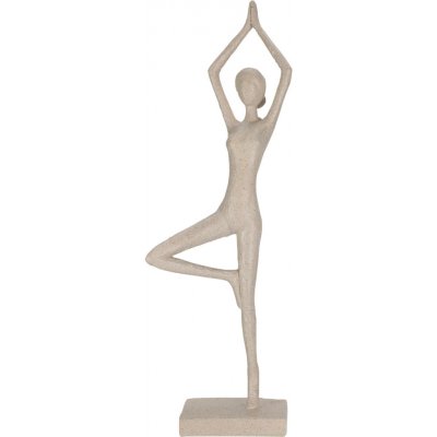 Home Styling Collection Figurka jóga Vrksasana, výška 40 cm béžová – Hledejceny.cz