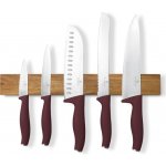 Berlinger Haus Sada nožů s magnetickým držákem z akátového dřeva 6 ks Leonardo Collection – Zboží Mobilmania