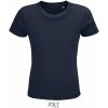 Dětské tričko dětské tričko z organické bavlny SOL'S FRA námořnická modrá