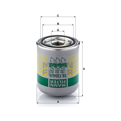 Vysoušecí patrona vzduchu, pneumatický systém MANN-FILTER TB 1394/6 X (TB1394/6X) – Zboží Mobilmania