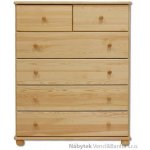 Drewmax prádelník z masivního dřeva borovice KD113 pacyg – Zboží Dáma