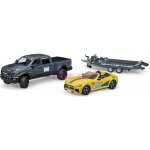 Bruder 2504 Terénní auto RAM přepravník závodní auto řidič – Zboží Dáma