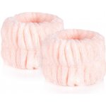 GloryStyles Náramky/potítka na mytí obličeje lososová 2 ks – Zboží Mobilmania