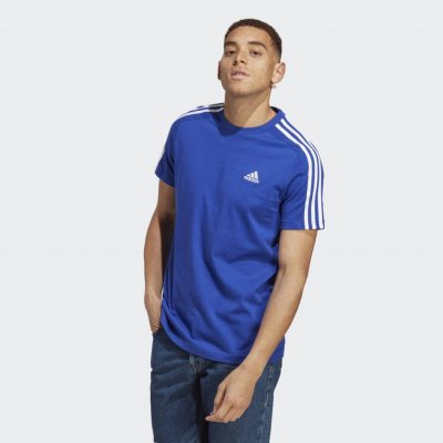 adidas T-shirt Essentials Single Jersey 3-Stripes T-shirt IC9338 modrá
