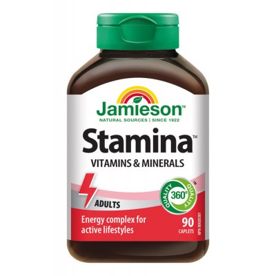 Jamieson Stamina komplex Vitamínů a miner. 90 tablet – Zboží Mobilmania