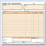 Optys 1079 Dodací list 20 x 21cm – Zboží Živě