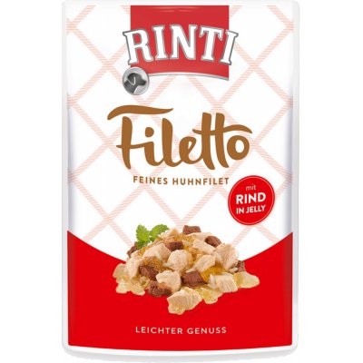 Rinti Filetto s kuřecím a hovězím masem v želé 24 x 100 g