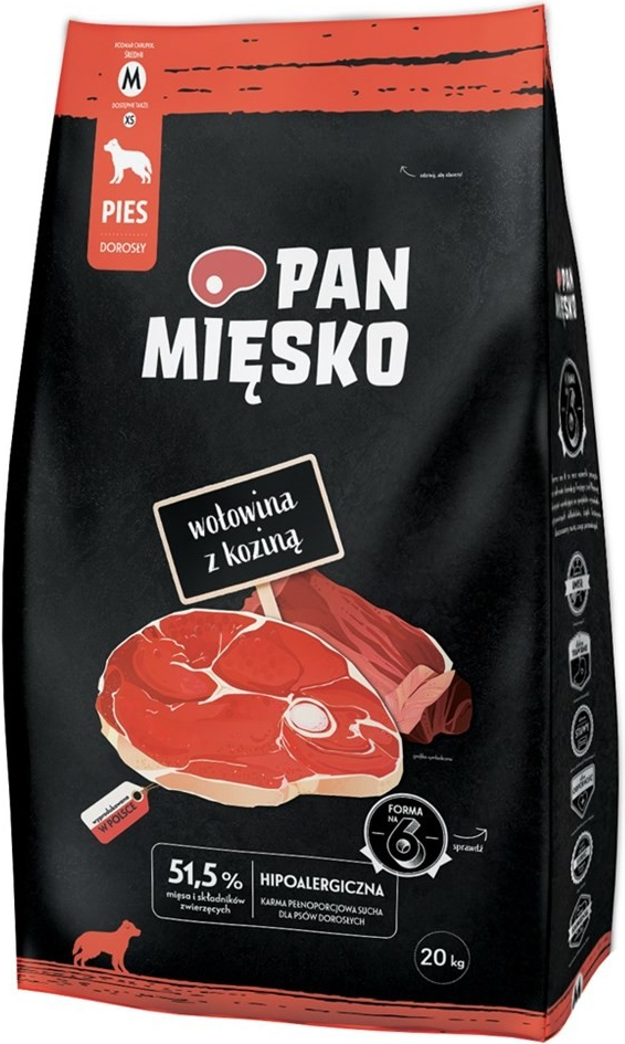 PAN MIĘSKO Hovězí maso s kozím M 20 kg