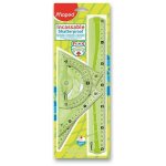 Maped Sada pravítek Unbreakable Maxi 4dílná sada zelená 244304 – Zboží Živě