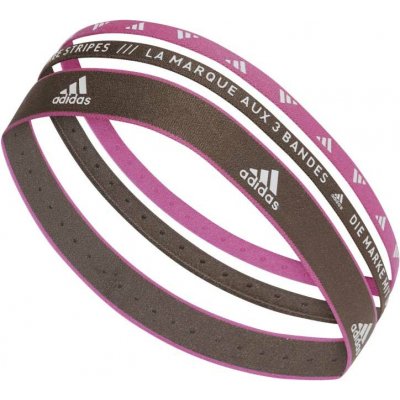 adidas headband 3PP Hnědá Růžová Bílá – Sleviste.cz