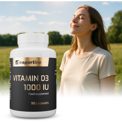 InSPORTline Vitamin D3 1000 IU 90 kapslí – Hledejceny.cz