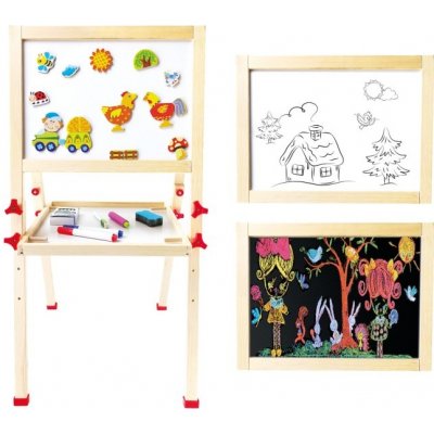 Bino Magnetická tabule oboustranná 39x50x5,5cm – Zboží Mobilmania