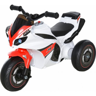 Homcom Homcom Dětská motorka koloběžka dětské vozidlo bílá – Sleviste.cz