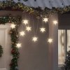 Vánoční osvětlení Prolenta Maison Exclusive Svítící vánoční hvězdy s LED 10 ks bílé 10 cm