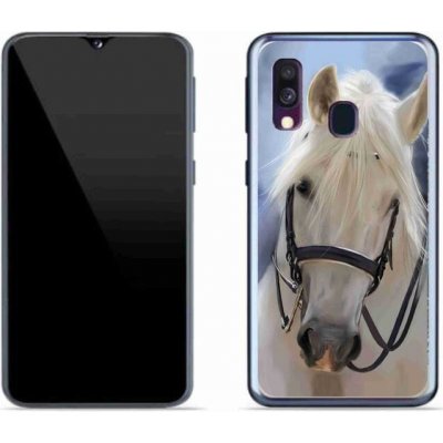 Pouzdro mmCase Gelové Samsung Galaxy A40 - bílý kůň – Zboží Mobilmania