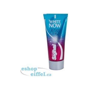 Signal White Now Glossy Chic bělicí zubní pasta s okamžitým účinkem 50 ml