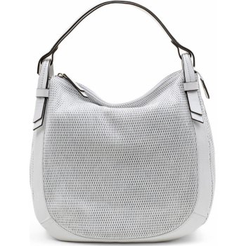 Gianni Conti dámská kožená kabelka s perforovaným vzorem bílá 1323900 white