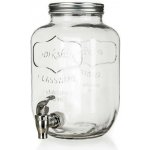 Láhev 4000ml skleněná s kohoutkem, kov.víčko – Sleviste.cz