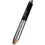 Princessa Davis Eye Double Colour oční stíny v tužce & ořezávátko 42 Black a stříbrná 6 g – Zboží Dáma