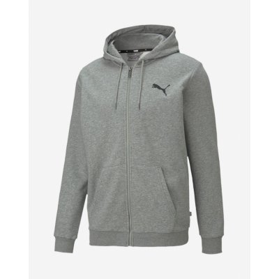 Puma ESS Small Logo FZ Hoodie TR šedá