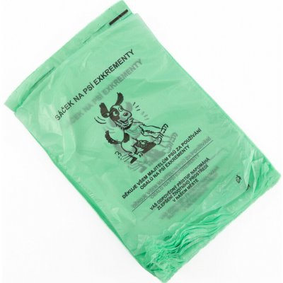 Sáčky na psí exkrementy 20 x 28 cm zelené blok 50ks – Zboží Mobilmania