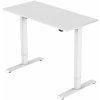 Psací a pracovní stůl Delso Adjuster 160 x 60 cm bílý / bílý