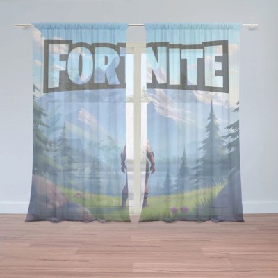 Sablio Záclony FORTNITE Horská krajina: 2ks 150x250cm – Hledejceny.cz