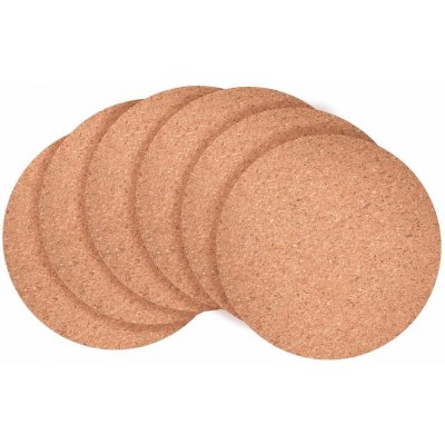 GoEco korkové podtácky 6 ks průměr 9,5 cm podložky pod horké nápoje – Zboží Mobilmania