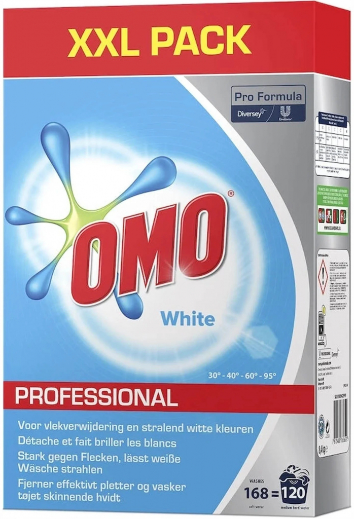 Omo Professional prací prášek na bílé prádlo 8,4 kg 130 PD