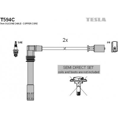 Sada kabelů pro zapalování TESLA T594C – Hledejceny.cz