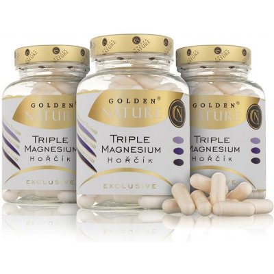Golden Nature 2+1 Exclusive Triple Magnesium 300 kapslí – Hledejceny.cz