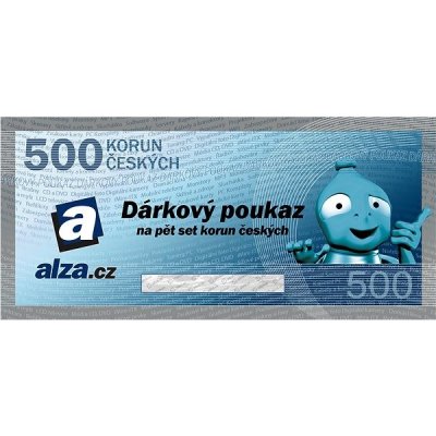 Elektronický dárkový poukaz Alza.cz na nákup zboží v hodnotě 500 Kč – Hledejceny.cz