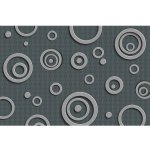 Dimex MS-5-0302 vliesová fototapeta na zeď 3D Kovové kruhy rozměry 375 x 250 cm – Zboží Dáma