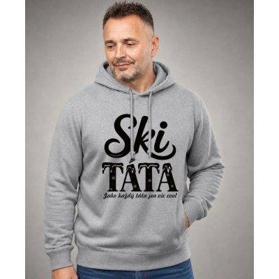 Ski táta.Jako každý táta jen víc cool černý tisk mikina ORIGO – Hledejceny.cz