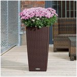 Lechuza Květináč Cubico Cottage Mokka 40 cm – Hledejceny.cz