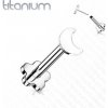 Piercing Šperky4U Push In piercing do brady ucha titan TIT1171-1208