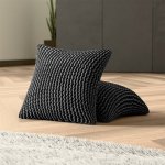 GA.I.CO napínací potah bielastický COSTINA antracit povlaky na polštářky 2 ks 40 x 40 cm – Zbozi.Blesk.cz