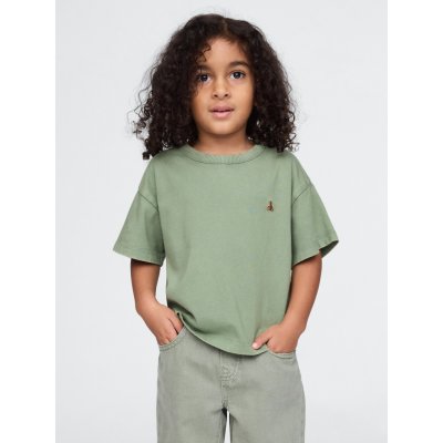 GAP Baby oversize tričko Unisex Zelená Zelená – Zboží Dáma