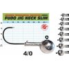 Rybářské háčky FUDO JIG PROFI Slim s nálitkem vel.4 30g 3ks