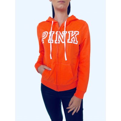 Victoria's Secret Pink Zip Logo Orange – Zboží Mobilmania