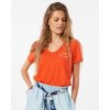 Dámská Trička Rip Curl LUNAR TIDES V NECK TEE Red