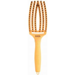 Olivia Garden Fingerbrush Juicy Orange zakřivený plochý kartáč na vlasy