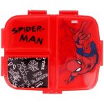 Falanzo Kids dělený plastový box na svačinu Spiderman Urban Web – Zboží Dáma